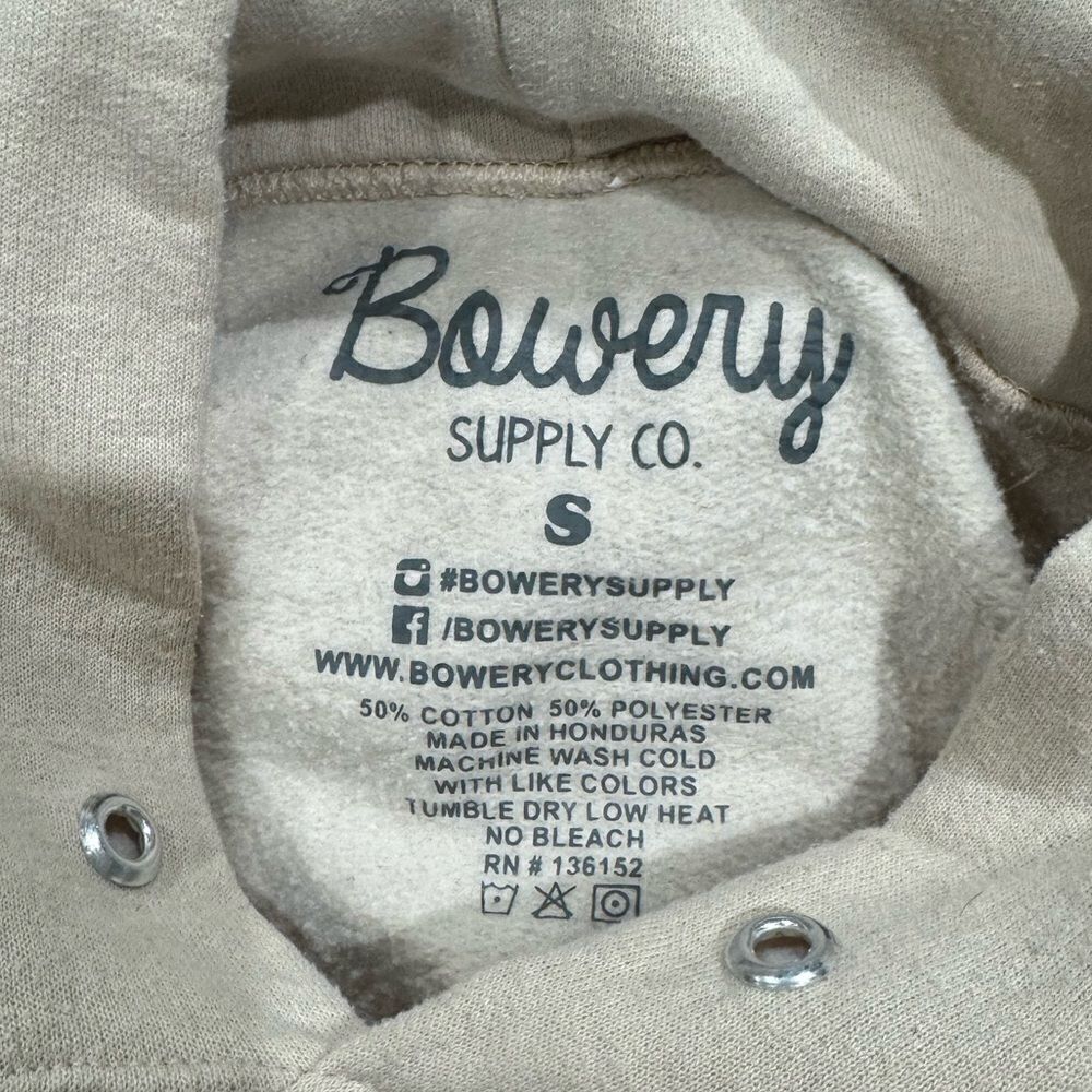 Bowery Supply Co. Tan Daydreamer Hoodie Sweatshirt Women’s Small - Picture 2 of 3